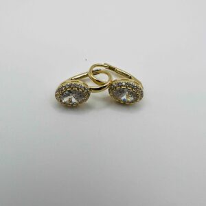 French closure earrings 14k