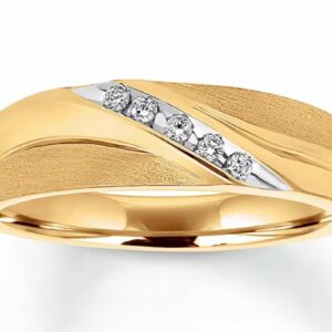 Men's ring with diamonds 14k