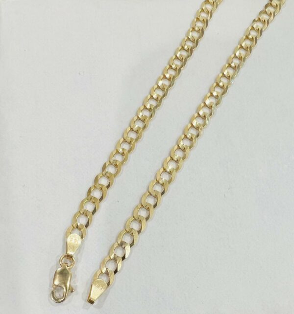 Basic Cuban anklet 6mm 24” 14k