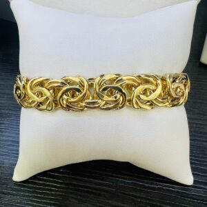 Byzantine bracelet 12.5 mm size 7 1/2 14K