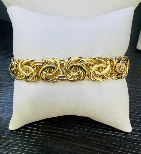 Byzantine bracelet 12.5 mm size 7 1/2 14K