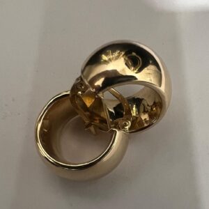 Smooth hoops 14k