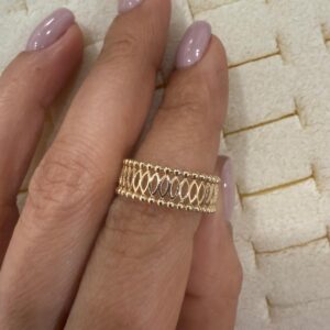 Rings 14K Size 6 3/4 Weight 1.8