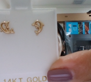 Aretes PRECIO 14K Size ART-BB Weight 0.45