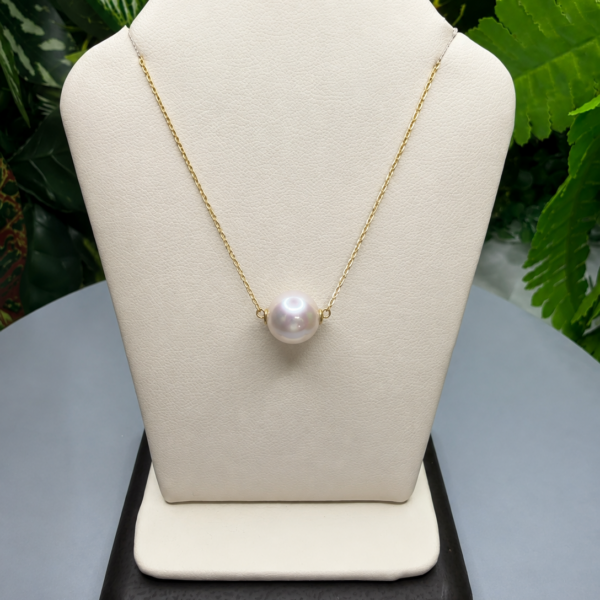 14K Gold Pearl Necklace – 18”