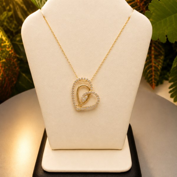 10K Gold Diamond Necklace 0.35ctw