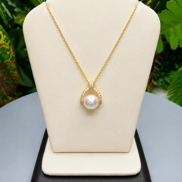 14K Gold Pearl Necklace – 18”