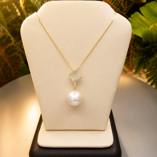 14K Gold Pearl Necklace – 18”